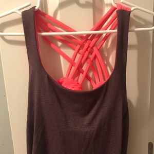 LIKE NEW lululemon strappy and low back tank